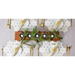 DII® Embroidered Snowflake Placemats, 4ct. 20 DII® Embroidered Snowflake Placemats, 4ct. -Michaels X-Mas Decor D540029S 7