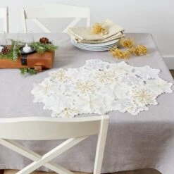 DII® Embroidered Snowflake Placemats, 4ct. 22 DII® Embroidered Snowflake Placemats, 4ct. -Michaels X-Mas Decor D540029S 9