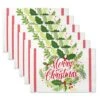 DII® Merry Christmas Print Placemats, 6ct. 1 DII® Merry Christmas Print Placemats, 6ct. -Michaels X-Mas Decor D540030S 1