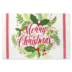 DII® Merry Christmas Print Placemats, 6ct. -Michaels X-Mas Decor D540030S 4