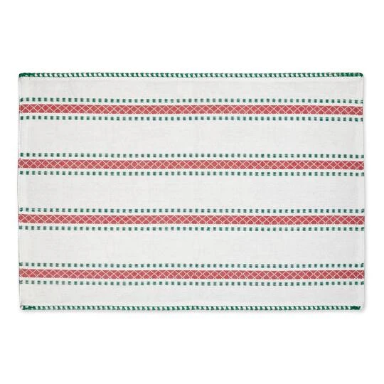 DII® Joyful Snowflakes Jacquard Placemats, 4ct. 6 DII® Joyful Snowflakes Jacquard Placemats, 4ct. - Image 4