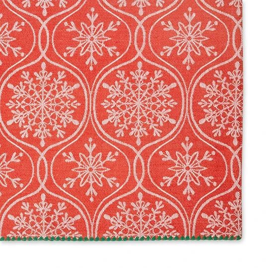 DII® Joyful Snowflakes Jacquard Placemats, 4ct. 9 DII® Joyful Snowflakes Jacquard Placemats, 4ct. - Image 7