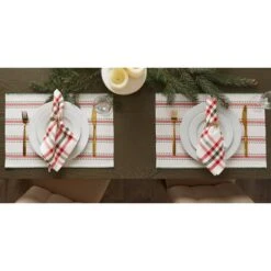 DII® Joyful Snowflakes Jacquard Placemats, 4ct. 19 DII® Joyful Snowflakes Jacquard Placemats, 4ct. -Michaels X-Mas Decor D540031S 7