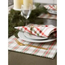 DII® Embellished Jolly Tree Placemats, 4ct. -Michaels X-Mas Decor D540032S 5