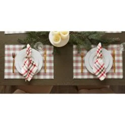 DII® Embellished Jolly Tree Placemats, 4ct. -Michaels X-Mas Decor D540032S 8