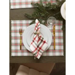 DII® Embellished Jolly Tree Placemats, 4ct. -Michaels X-Mas Decor D540032S 9