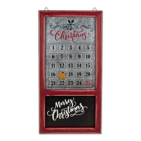 DII® Chalkboard & Galvanized Tin Days 'Til Christmas Advent Calendar 3 DII® Chalkboard & Galvanized Tin Days 'Til Christmas Advent Calendar