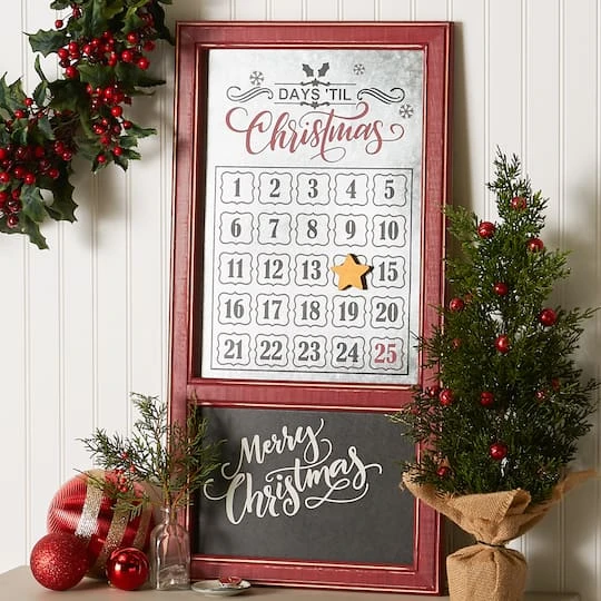 DII® Chalkboard & Galvanized Tin Days 'Til Christmas Advent Calendar 9 DII® Chalkboard & Galvanized Tin Days 'Til Christmas Advent Calendar - Image 7