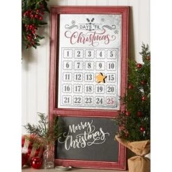 DII® Chalkboard & Galvanized Tin Days 'Til Christmas Advent Calendar 18 DII® Chalkboard & Galvanized Tin Days 'Til Christmas Advent Calendar -Michaels X-Mas Decor D540034S 7