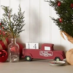 DII® Christmas Tree Truck Tabletop Block Calendar 15 DII® Christmas Tree Truck Tabletop Block Calendar -Michaels X-Mas Decor D540036S 4
