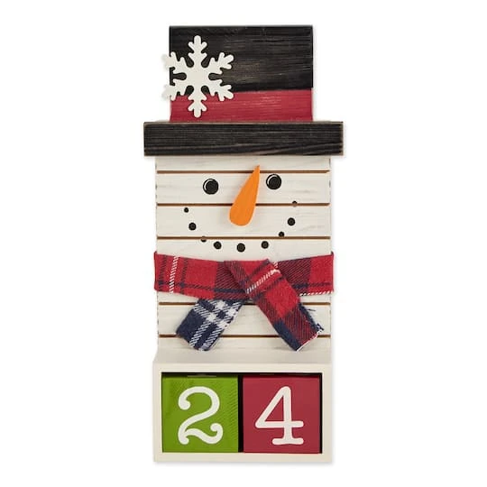 DII® Square Snowman Tabletop Block Calendar 4 DII® Square Snowman Tabletop Block Calendar - Image 2