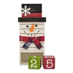 DII® Square Snowman Tabletop Block Calendar 13 DII® Square Snowman Tabletop Block Calendar -Michaels X-Mas Decor D540038S 2