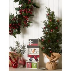 DII® Square Snowman Tabletop Block Calendar 16 DII® Square Snowman Tabletop Block Calendar -Michaels X-Mas Decor D540038S 5