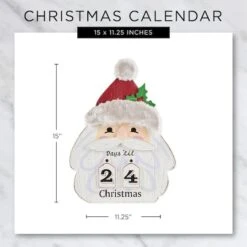 DII® Santa Head Days 'Til Christmas Advent Calendar 17 DII® Santa Head Days 'Til Christmas Advent Calendar -Michaels X-Mas Decor D540039S 6