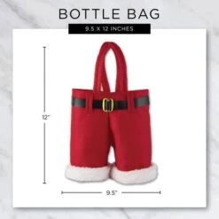DII® Santa Pants Bottle Tote Set -Michaels X-Mas Decor D540040S 6