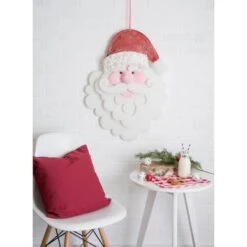 DII® Hanging Foam Santa With Red Hat -Michaels X-Mas Decor D540050S 2