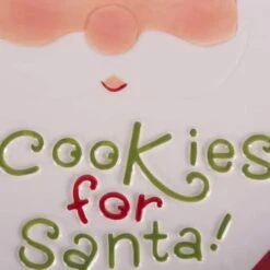 DII® 8" Ceramic Cookies For Santa Plate -Michaels X-Mas Decor D540052S 3