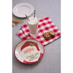 DII® 8" Ceramic Cookies For Santa Plate -Michaels X-Mas Decor D540052S 6