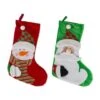 DII® Santa & Snowman Stocking Set 1 DII® Santa & Snowman Stocking Set -Michaels X-Mas Decor D540056S 1