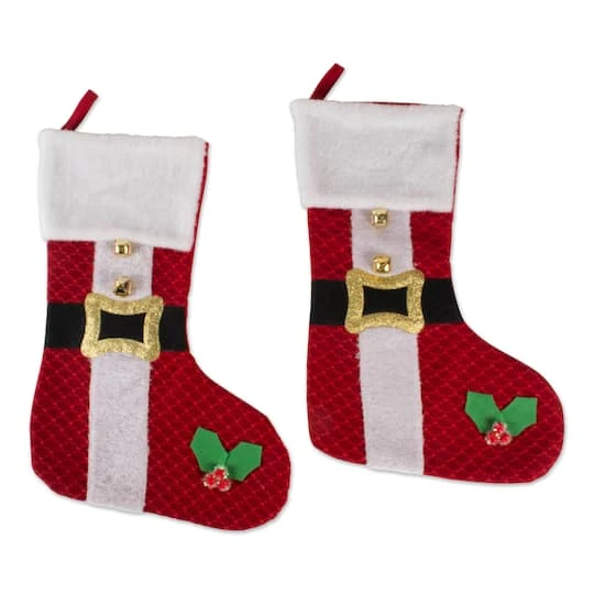 DII® Santa's Holiday Stocking Set 3 DII® Santa's Holiday Stocking Set