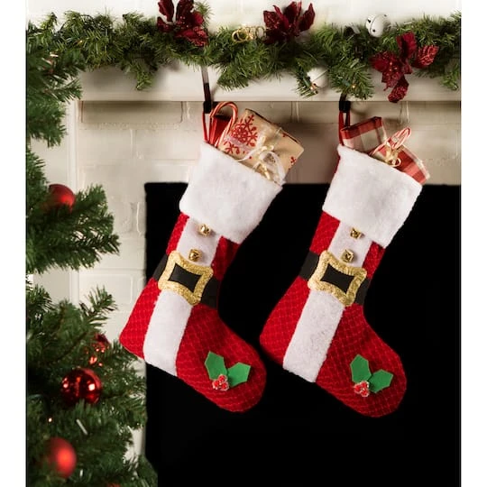 DII® Santa's Holiday Stocking Set 5 DII® Santa's Holiday Stocking Set - Image 3