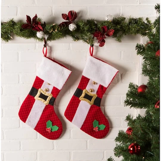 DII® Santa's Holiday Stocking Set 8 DII® Santa's Holiday Stocking Set - Image 6