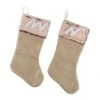 DII® Champagne Sequin Linen Holiday Stocking Set 2 DII® Champagne Sequin Linen Holiday Stocking Set -Michaels X-Mas Decor D540058S 1