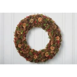 DII® Berry Pinecone Holiday Wreath -Michaels X-Mas Decor D540073S 3