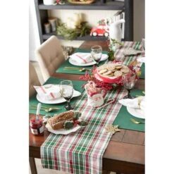 DII® 108" Yuletide Plaid Table Runner -Michaels X-Mas Decor D540089S 8