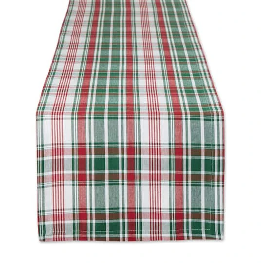 DII® 72" Yuletide Plaid Table Runner 4 DII® 72" Yuletide Plaid Table Runner - Image 2