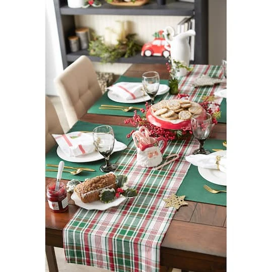 DII® 72" Yuletide Plaid Table Runner 5 DII® 72" Yuletide Plaid Table Runner - Image 3