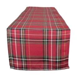 DII® 108" Metallic Holiday Plaid Table Runner