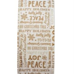 DII® 108" Gold Christmas Collage Table Runner 16 DII® 108" Gold Christmas Collage Table Runner -Michaels X-Mas Decor D540100S 4