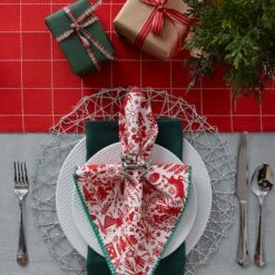 DII® 72" Christmas Woods Embellished Table Runner -Michaels X-Mas Decor D540103S 10