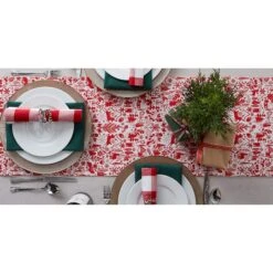 DII® 72" Christmas Woods Embellished Table Runner -Michaels X-Mas Decor D540103S 6