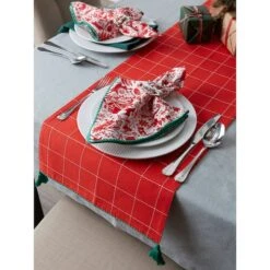 DII® 72" Christmas Woods Embellished Table Runner -Michaels X-Mas Decor D540103S 8