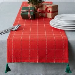 DII® 72" Christmas Woods Embellished Table Runner -Michaels X-Mas Decor D540103S 9