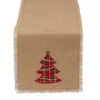 DII® 72" Embroidered Tree Burlap Table Runner 1 DII® 72" Embroidered Tree Burlap Table Runner -Michaels X-Mas Decor D540106S 1