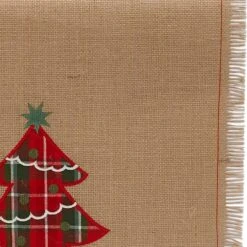 DII® 72" Embroidered Tree Burlap Table Runner 17 DII® 72" Embroidered Tree Burlap Table Runner -Michaels X-Mas Decor D540106S 7