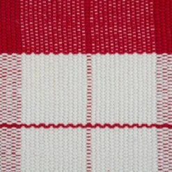 DII® 72" Red Tinsel Plaid Fringed Table Runner -Michaels X-Mas Decor D540107S 2