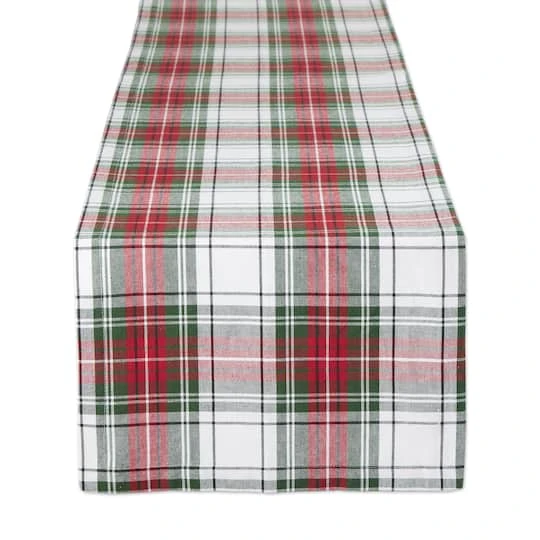 DII® 108" Christmas Plaid Table Runner 4 DII® 108" Christmas Plaid Table Runner - Image 2