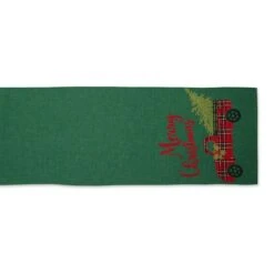 DII® 108" Merry Christmas Truck Embroidered Table Runner -Michaels X-Mas Decor D540112S 2
