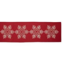 DII® 70" Sparkle Snowflakes Embroidered Table Runner -Michaels X-Mas Decor D540116S 2