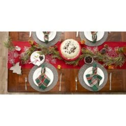 DII® 70" Sparkle Snowflakes Embroidered Table Runner -Michaels X-Mas Decor D540116S 8