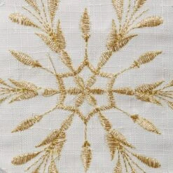 DII® 54" White And Gold Embroidered Snowflakes Table Runner -Michaels X-Mas Decor D540123S 11