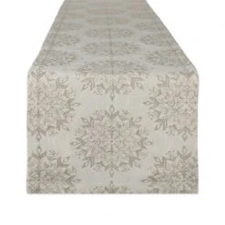 DIIĀ® 72'' Winter Sparkle Jacquard Table Runner