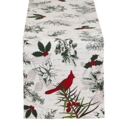 DIIĀ® 72'' Holiday Botanical Printed Table Runner