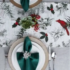 DII® 72'' Holiday Botanical Printed Table Runner -Michaels X-Mas Decor D540129S 4