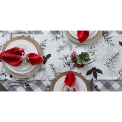 DII® 72'' Holiday Botanical Printed Table Runner -Michaels X-Mas Decor D540129S 6