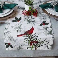 DII® 72'' Holiday Botanical Printed Table Runner -Michaels X-Mas Decor D540129S 7